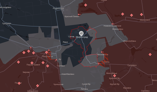 DeepState: окупанти просунулися поблизу Покровська та Марфополя