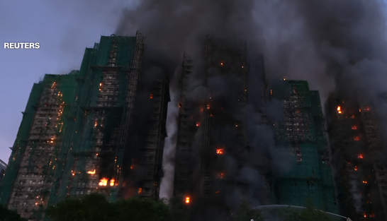 Пожежа в житловому комплексі Гонконгу: число жертв сягнуло 94