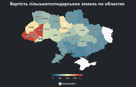 Ціни на землю в Україні зростають: різниця між регіонами – до шестикратної