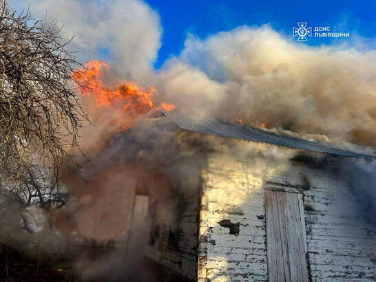 На Львівщині під час пожежі в будинку загинула жінка