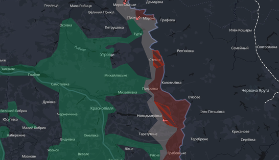 DeepState повідомив про просування росіян біля двох сіл на Сумщині