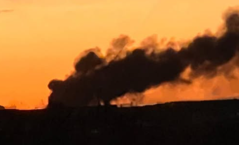 У Білій Церкві після нічної атаки виникла пожежа і сильне задимлення