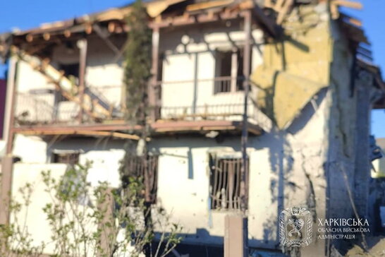 У Харкові дрон вдарив по приватному будинку: постраждали чоловік і дитина
