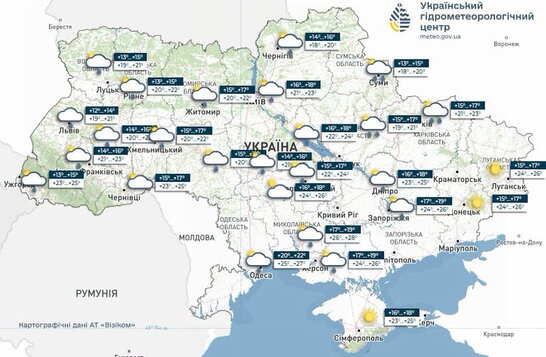 Погода в Україні 6 липня: короткочасні дощі, грози та до +29°