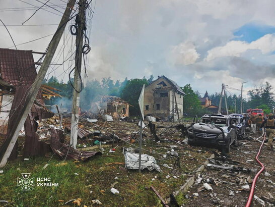 росіяни вдарили по локації з представниками оборонних компаній на Київщині