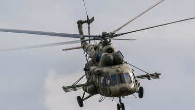 У Росії знищили вертоліт Мі-8 - ГУР (ВІДЕО)