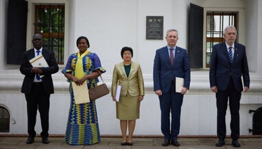 Президент прийняв вірчі грамоти від послів Польщі, Австралії, Таїланду, Гани й Уганди