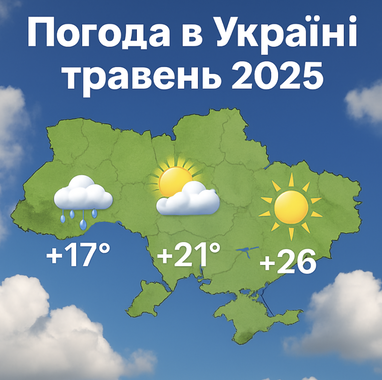 Погода в Україні у травні 2025: чи чекати спеки та дощів