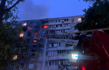 Внаслідок масованої дронової атаки на Київ загинули двоє людей, восьмеро — поранені