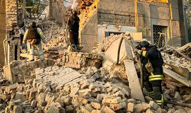 Російські дрони зруйнували адмінбудівлю та підприємство у Великому Бурлуку на Харківщині