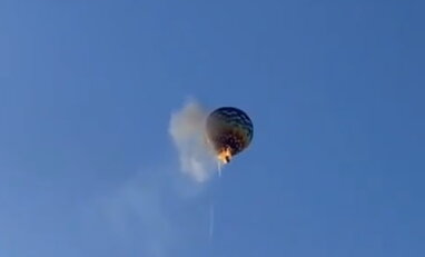 У Бразилії під час польоту загорілася та впала повітряна куля