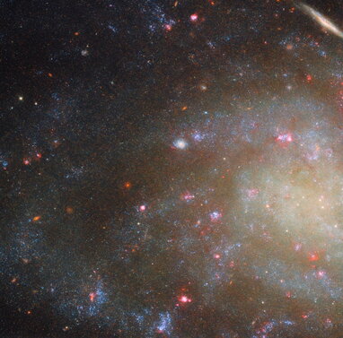 Hubble зафіксував детальне зображення малопомітної спіральної галактики NGC 45