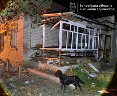 На Запоріжжі після нічної атаки РФ зайнялися приватні будинки