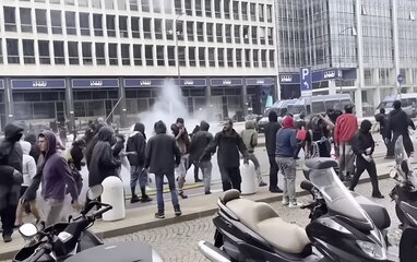 В Італії демонстрації на підтримку Палестини супроводжувалися блокадами та сутичками з поліцією