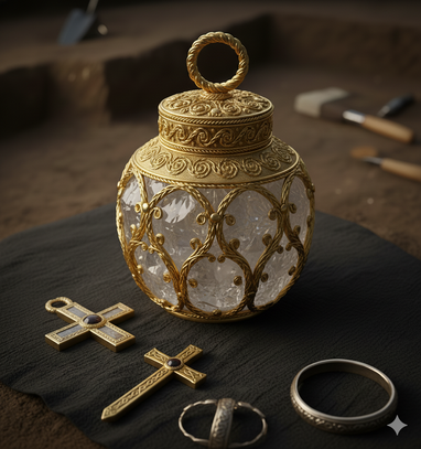 У Шотландії вперше показали унікальний золотий глек вікінгів