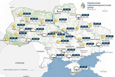 Погода в Україні 24 червня: грози на півдні та до +32° вдень