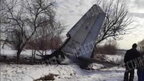З'явилося відео падіння військового літака в Росії: екіпаж загинув
