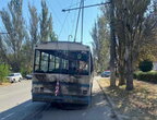 Окупанти обстріляли тролейбус у Херсоні