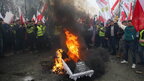 Польські фермери влаштували протести у Варшаві