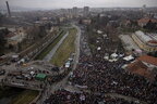 Студенти Сербії протестують через трагедію на вокзалі в Новому Саді: десятки тисяч вийшли на вулиці