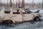 Дрон рф знищив авто поліції під час евакуації людей